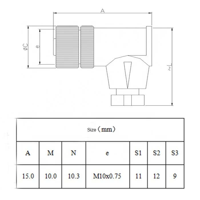 Factory Wholesale ip67/ip68 M8 Female waterproof assembly A/B/D 3pin 4pin 5pin 6pin 8pin Right Angle Cable connector