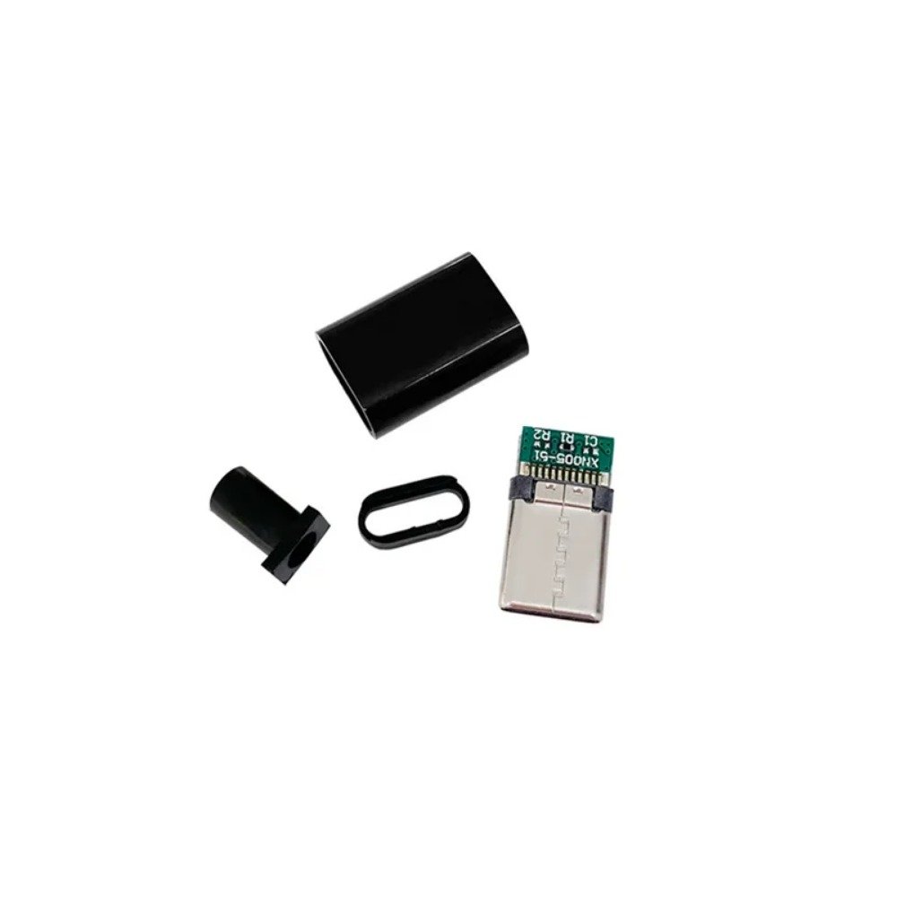 TYPE C USB 3.1 24 Pin Male Plug Welding Connector Adapter with Housing Type-C Charging Plugs Data Cable Accessories Repair