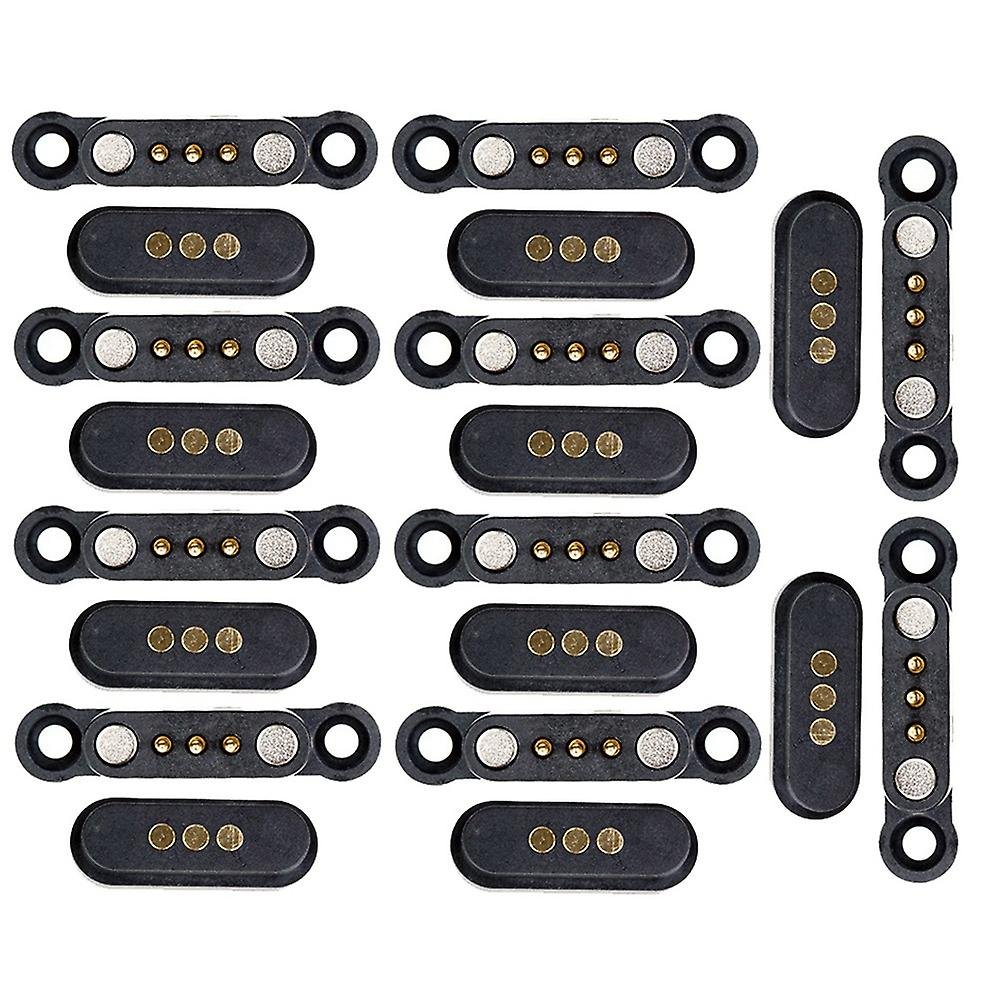 Magnetic Bend Pogo Pin Connector 2/3/4/5/6/7P Pogopin Battery Springs Loaded Magnetic Power Connectors