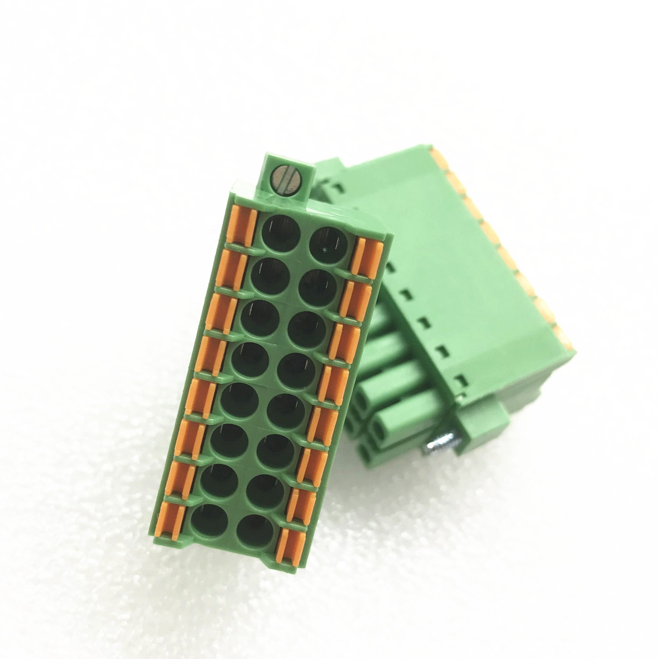 pcb terminal block KF15EDGKNH WJ15EDGKNHM 3.5mm double rows PLC quick wire terminal block connector