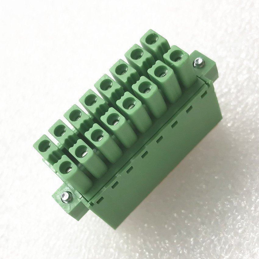 pcb terminal block KF15EDGKNH WJ15EDGKNHM 3.5mm double rows PLC quick wire terminal block connector