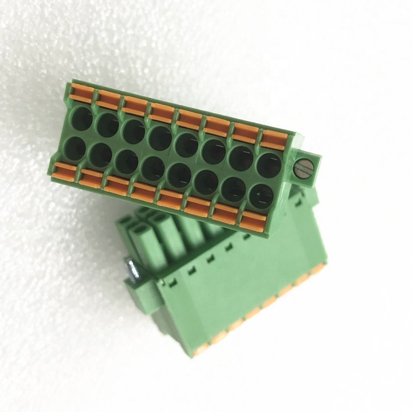 pcb terminal block KF15EDGKNH WJ15EDGKNHM 3.5mm double rows PLC quick wire terminal block connector