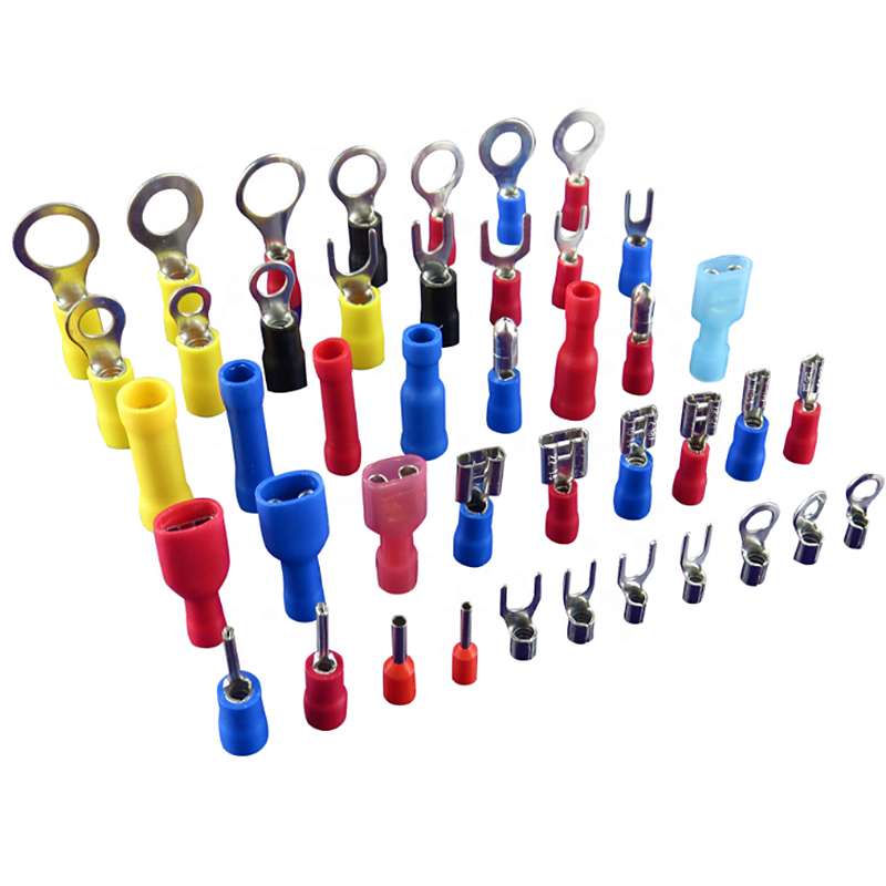 Insulated Electrical Crimp Ring Type Butt Connector Solderless Ground Ring Terminal Lug for M3 QWT Rv Series Pvc