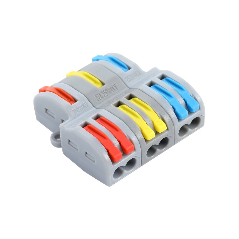 quick push-in conductor lever wire nut connectors 2 3 in 4 6 9 out 32a electrical terminals