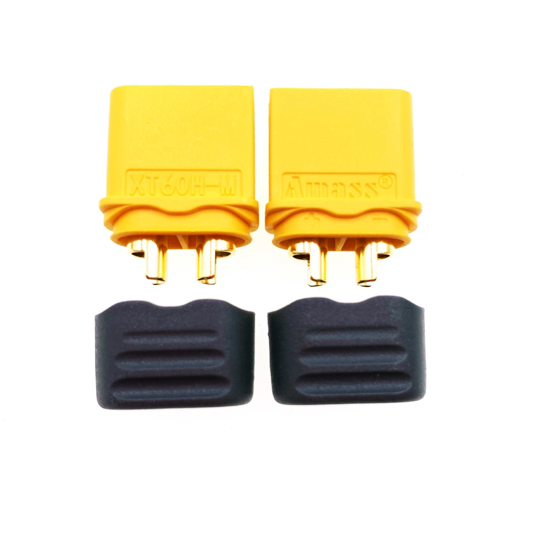Amass XT60H XT60H-F XT60H-M XT60-H Connector XT60 With Cover Black 10 Pair Bullet Plug Silicone Rubber RC Cable