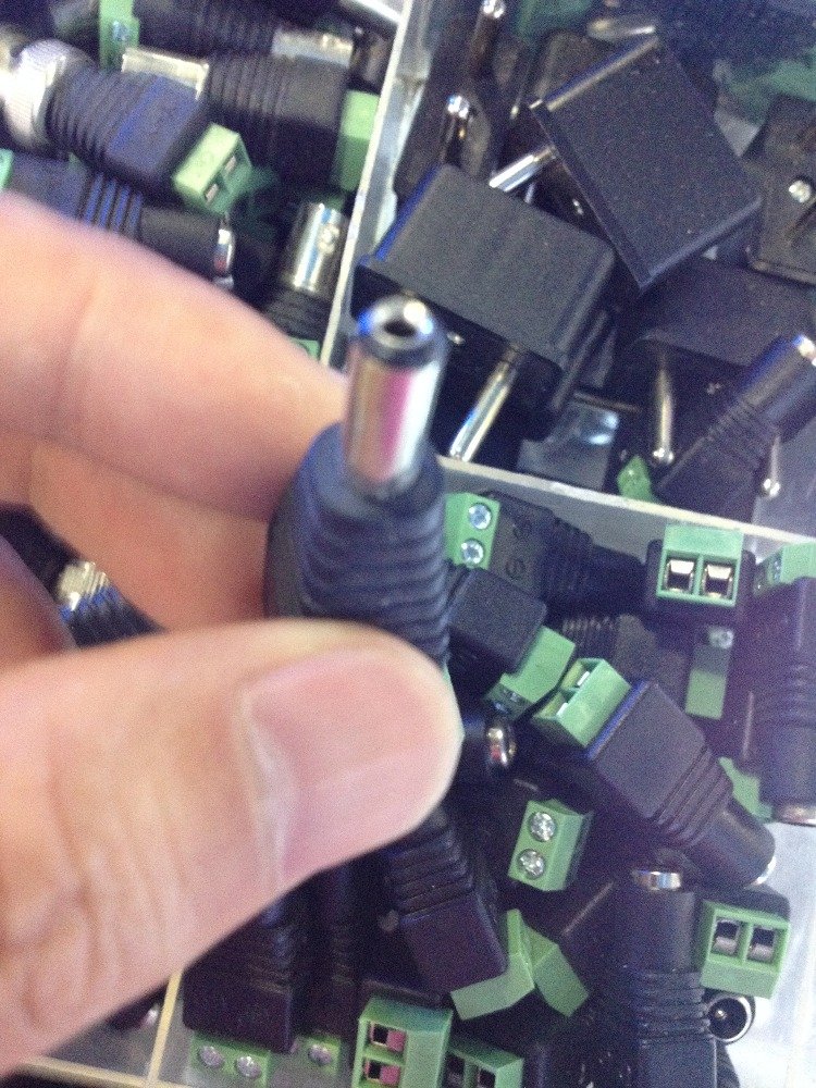 DC 5.5 x 2.1mm Power Male Jack Adapter Cable Plug Connector for CCTV / LED