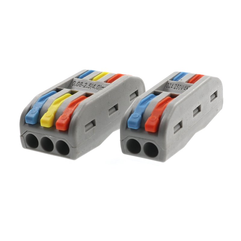 female electrical wire crimp spring terminal block connector