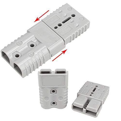 2-4 Gauge Anderson Connector Plug 175A 12-36V Battery Quick Connector Red Battery Quick Disconnect Wire Harness Plug Kit for Win