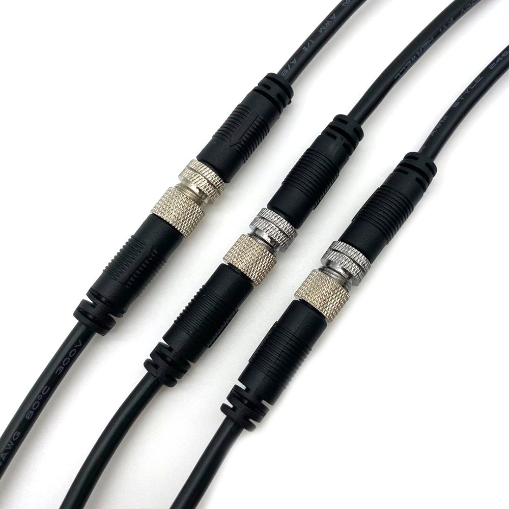 M8 electrical waterproof 6pin male cable plug quick wire connector