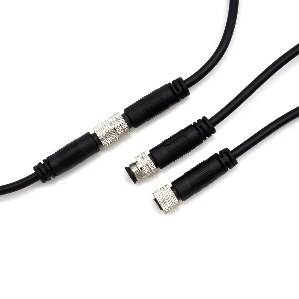 M8 electrical waterproof 6pin male cable plug quick wire connector