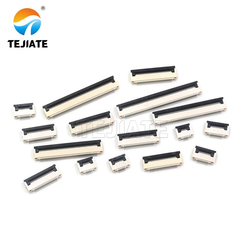 FPC Connector Horizontal Flip-lock ZIF Type Cable wire socket H2.0mm 4-60pin 0.5mm Pitch FPC/ FFC connectors