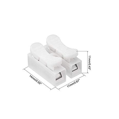 2 Pin Quick Cable Connector CH-2 Press Type Self-Locking Electric Wiring Spring Terminal Blocks