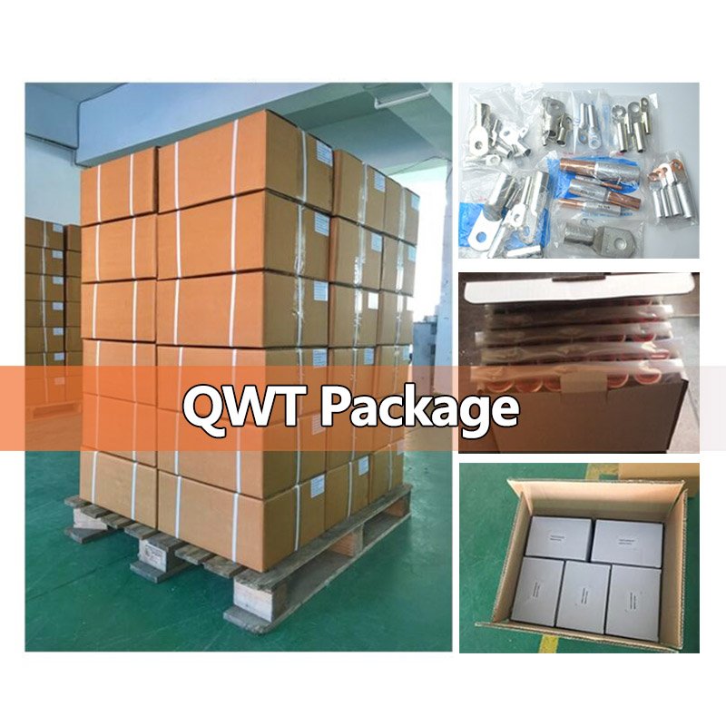 QWT Copper naked non-Insulated circular connecting ring terminals, China High temperature resistance cable lug wire terminals