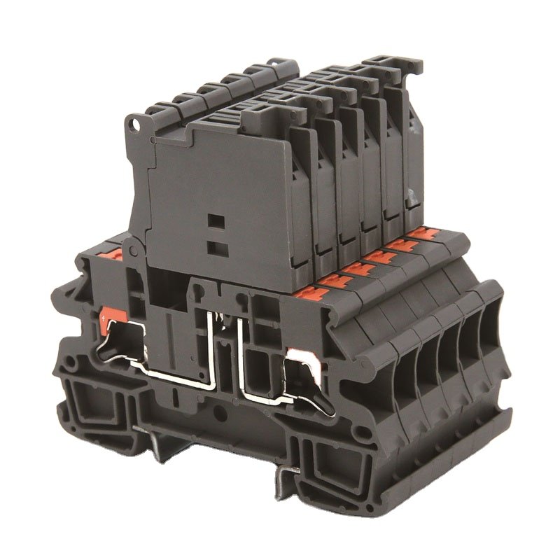 CHIKU UL Spring Push In Connector RPI 4-QUATTRO Din Rail Terminal Blocks 1000V For Wiring