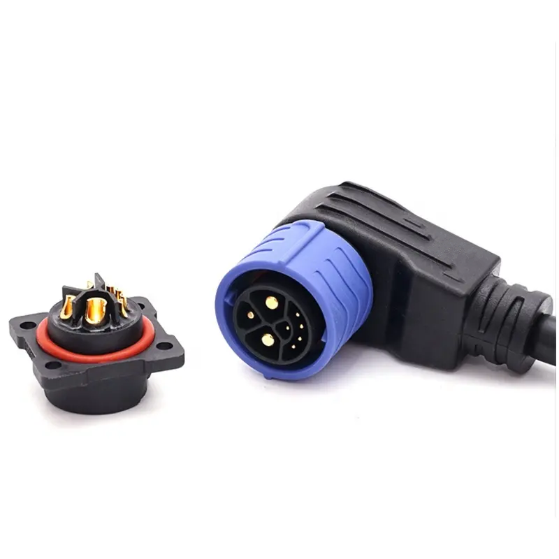 Electric Bicycle Battery Connector M25 2+1+5 Quick Lock Lithium Battery Connector Fireproof waterproof plug