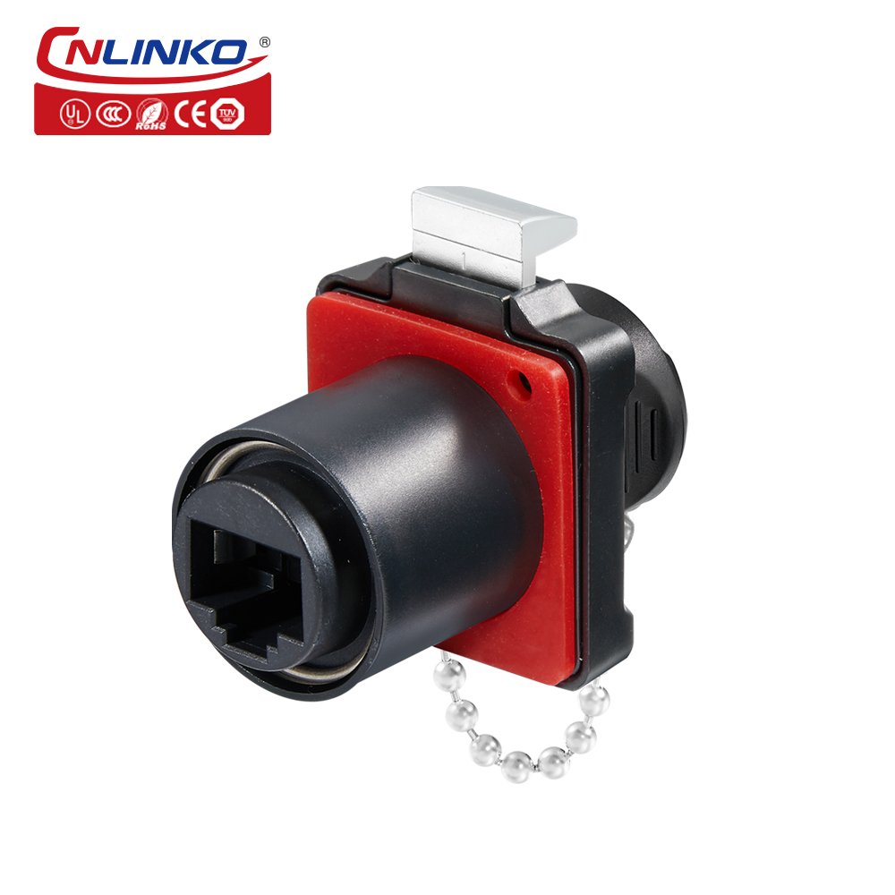 Cnlinko IP68 RJ45 Ethernet LAN Connector Plug Socket CAT6 STP Shield Outdoor Waterproof RJ45 Connector