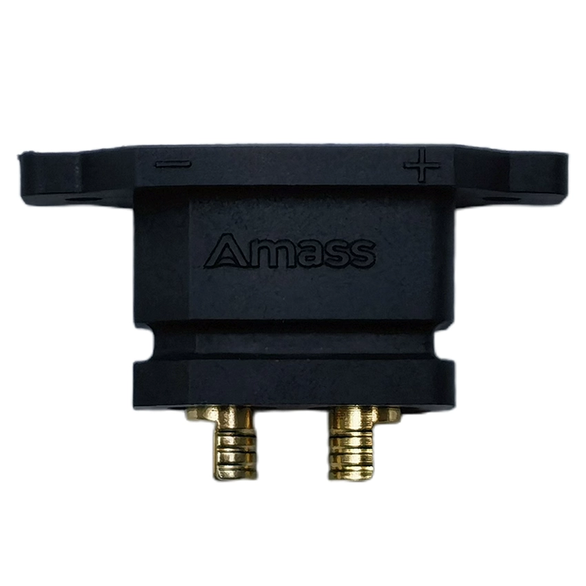 Original Amass XT90 Bulkhead Mount Panel Mount Black Wall Mount XT90E XT90E-M XT90E-F male female Mountable Connector
