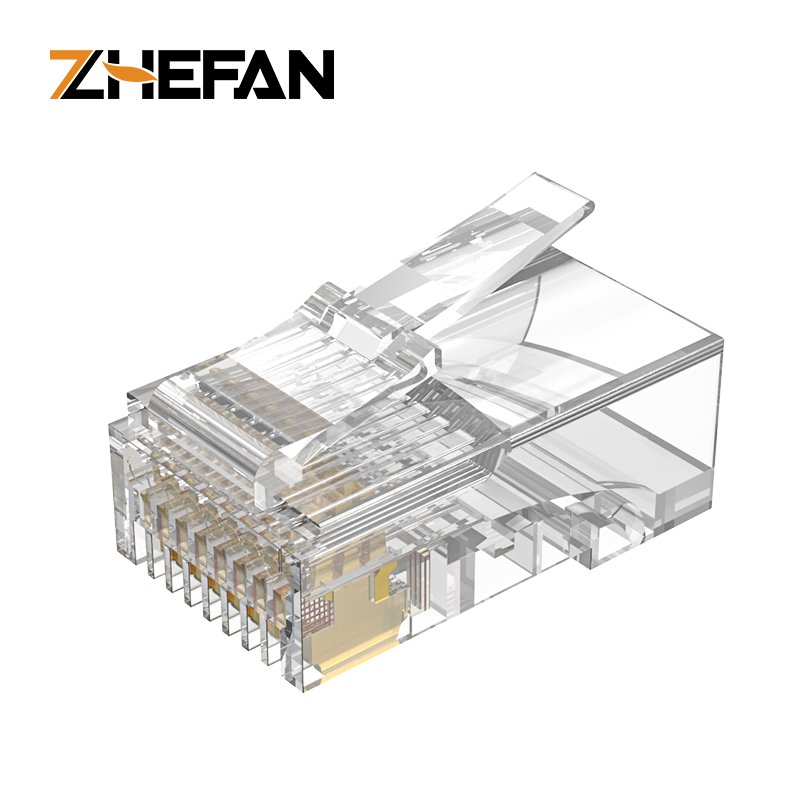 Cat6 Utp Unshielded 8p8c Pass Through Rj45 Modular Plug Ethernet Rj45 Cable Connector Pass Through Modular Plug