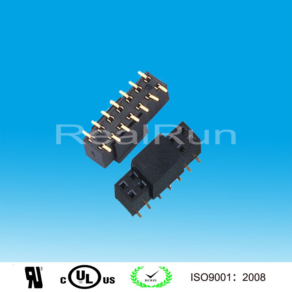 China Factory Customize Pitch 14 Pin SMT Female Connector Pin Header 1,27 Double