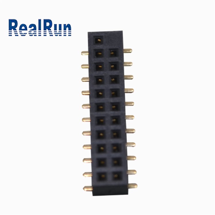 China Factory Customize Pitch 14 Pin SMT Female Connector Pin Header 1,27 Double