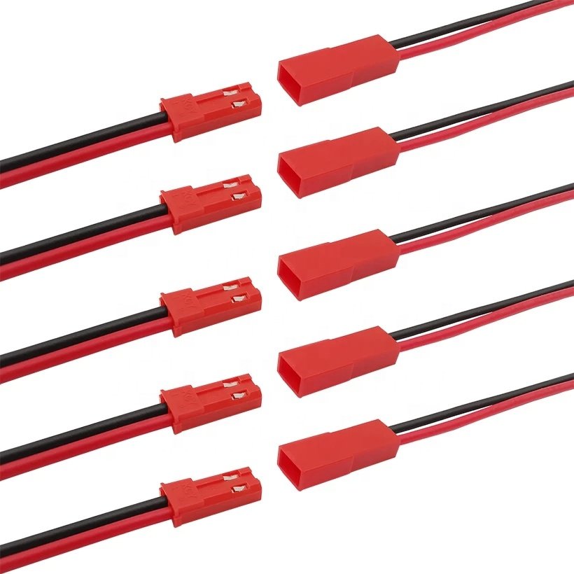 OULAIDA 10Pairs 2 Pin JST Male Female Cable Wire Connector Plug for LED Lamp Strip RC Toys Battery 10cm 20cm