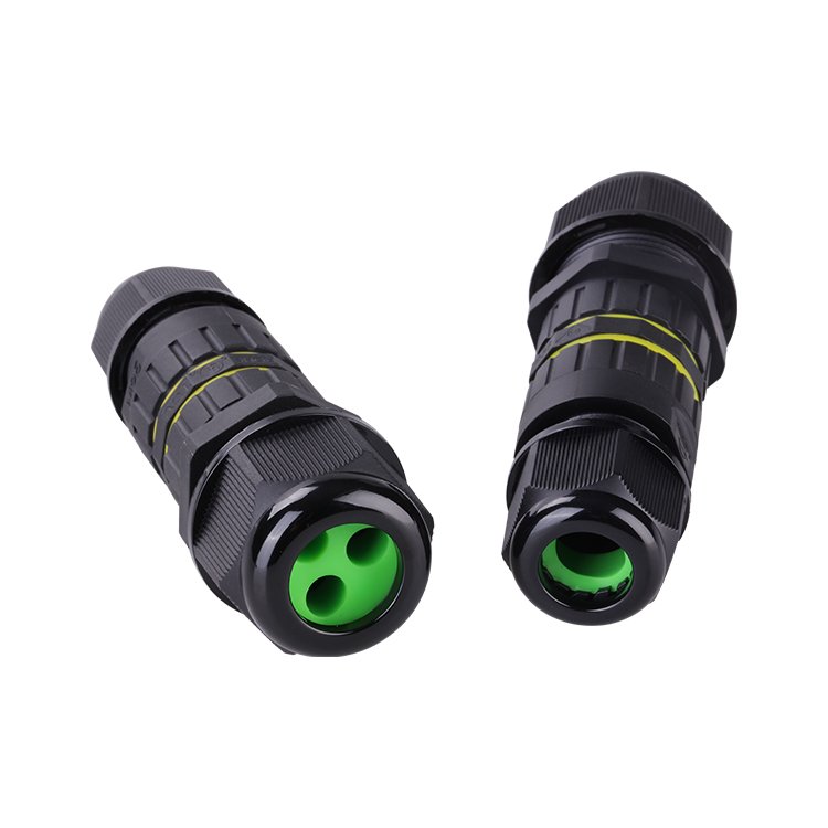 1 In 3 Out mini Straight cable branch connector wtih 3 poles IP68 Waterproof Connector for Road Landscape Lights