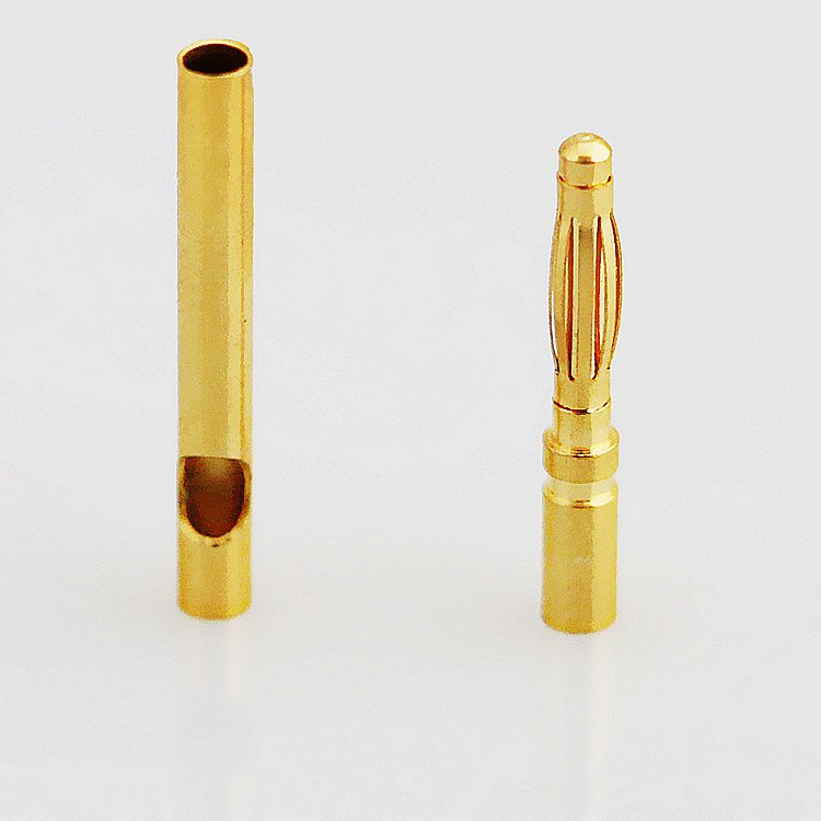 2mm gold rc bullet connector banana plug