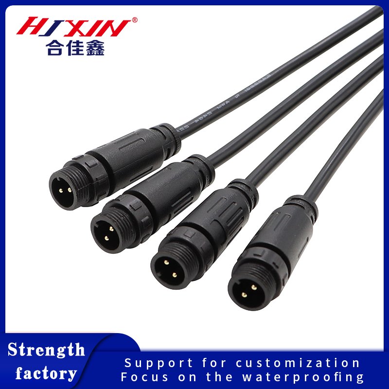 Factory Direct Sale M16Y four-battery connector waterproof connector outdoor wall lamp neon lamp power cord terminal