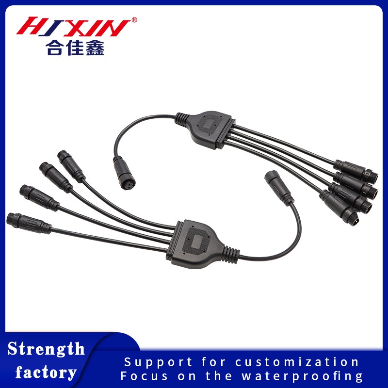 Factory Direct Sale M16Y four-battery connector waterproof connector outdoor wall lamp neon lamp power cord terminal