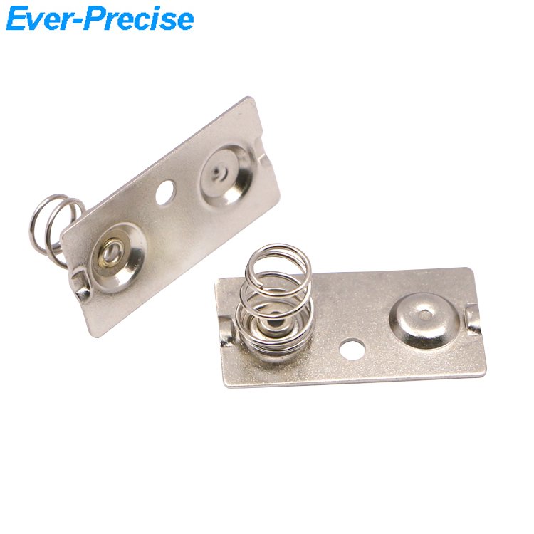 battery leaf spring contact connector for aa batteries