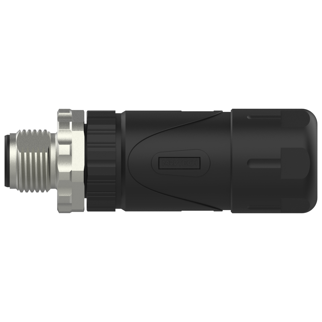 Circular Cable Connector Power Connector M12 Din Field Assembly Optic Waterproof Marvtech Male T/K/S/L IP67 IEC 7406 Dc Female /