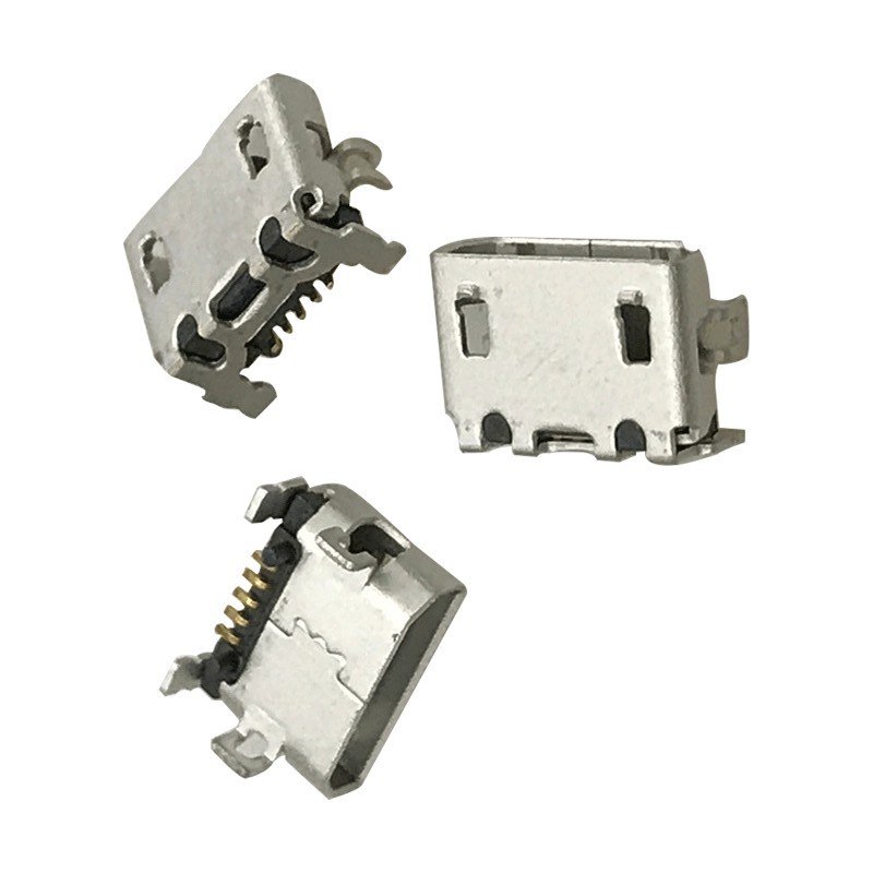 Micro USB Type B 5P Female Socket Connector Horizontal SMT Flat Mouth Interface for V880 Accessory