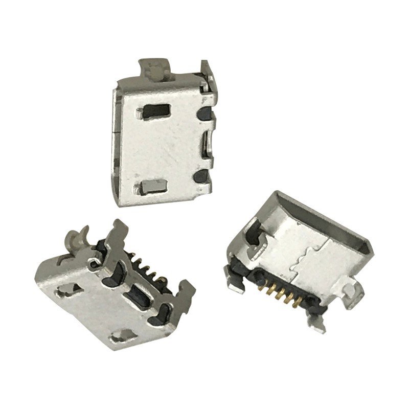 Micro USB Type B 5P Female Socket Connector Horizontal SMT Flat Mouth Interface for V880 Accessory