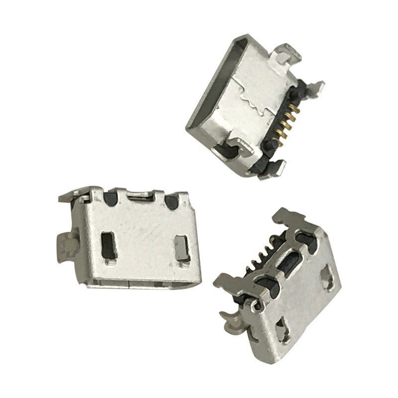 Micro USB Type B 5P Female Socket Connector Horizontal SMT Flat Mouth Interface for V880 Accessory