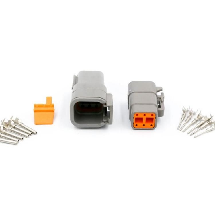 6 Pin Way Deutsch DTM Waterproof Connector With Terminals Automotive Auto Connector DTM04-6P DTM06-6S20-24AWG