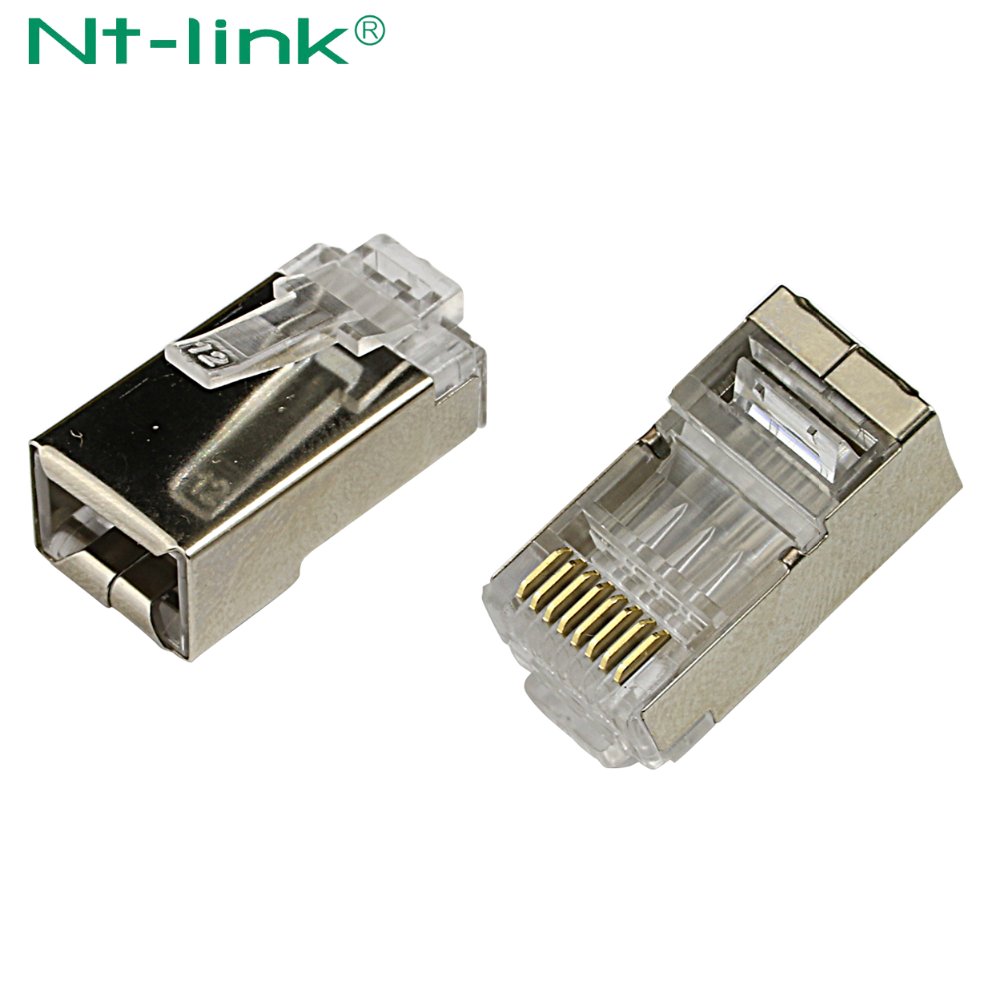 RJ45 Male Plug Connector 3U-50U Gold Plated 8P8C CAT6 FTP Modular plugs