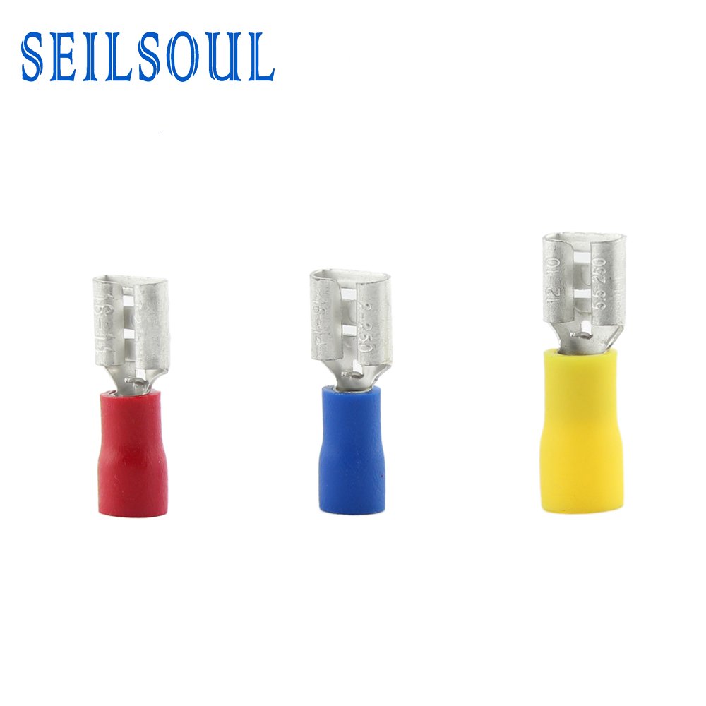 FDD2-250 AWG 16-14 6.3mm Connector Coated Tin PVC Insulated Female terminal Cable Lug