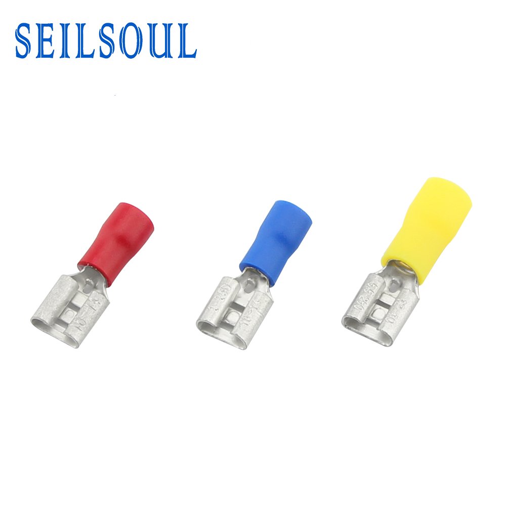 FDD2-250 AWG 16-14 6.3mm Connector Coated Tin PVC Insulated Female terminal Cable Lug