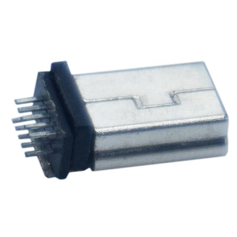 PCB 10 Pin DIP Vertical Male Mini USB Connector For Automotive Electronics