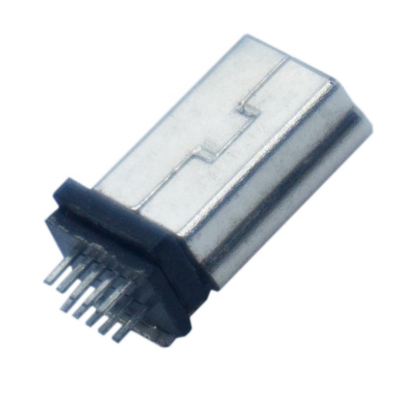 PCB 10 Pin DIP Vertical Male Mini USB Connector For Automotive Electronics