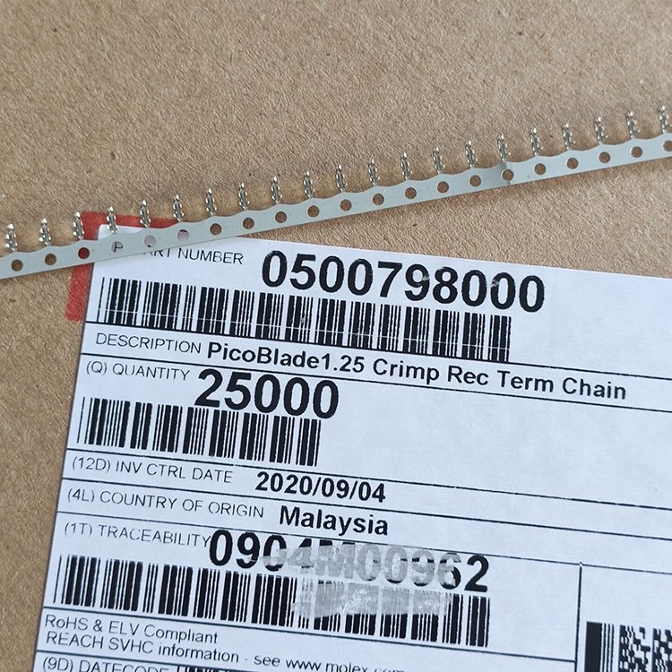 1.25mm Pitch,Female, Crimp Terminal,Tin (Sn) Plating,26-28 AWG,50079-8000,connectors