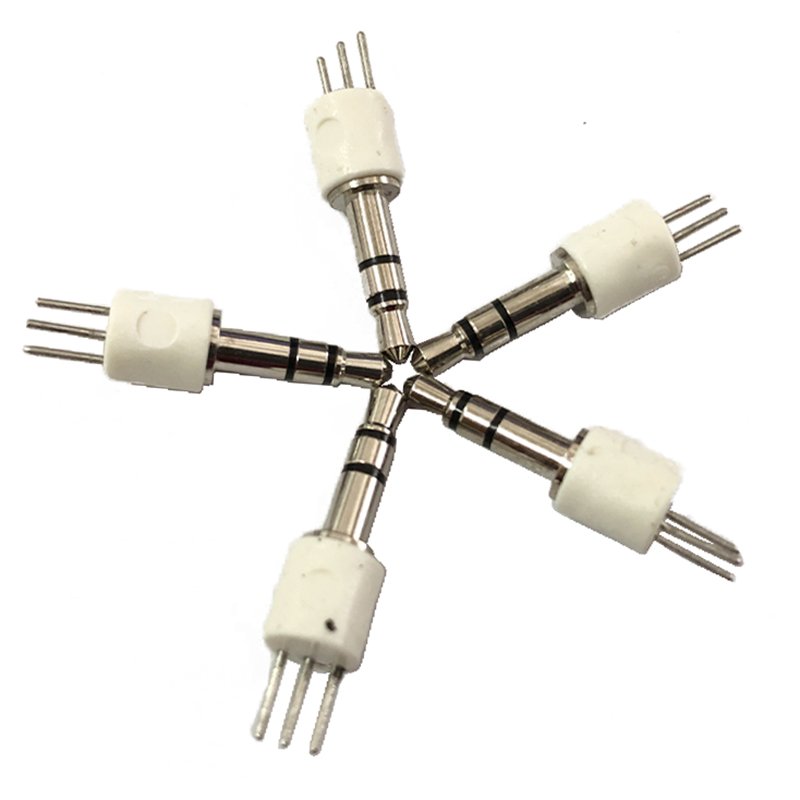 Hot Sale Nickel Plated 3-Pole Stereo Audio Male Plug 2.5mm & 3.5mm PCB Connector High Demand Connectors