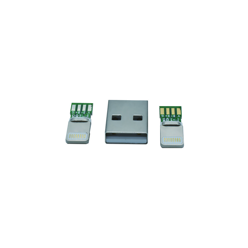 phone USB A Male connector for Lightning Wire Solder Charger for iPhone XS Max/XR/X/8/7/6/5