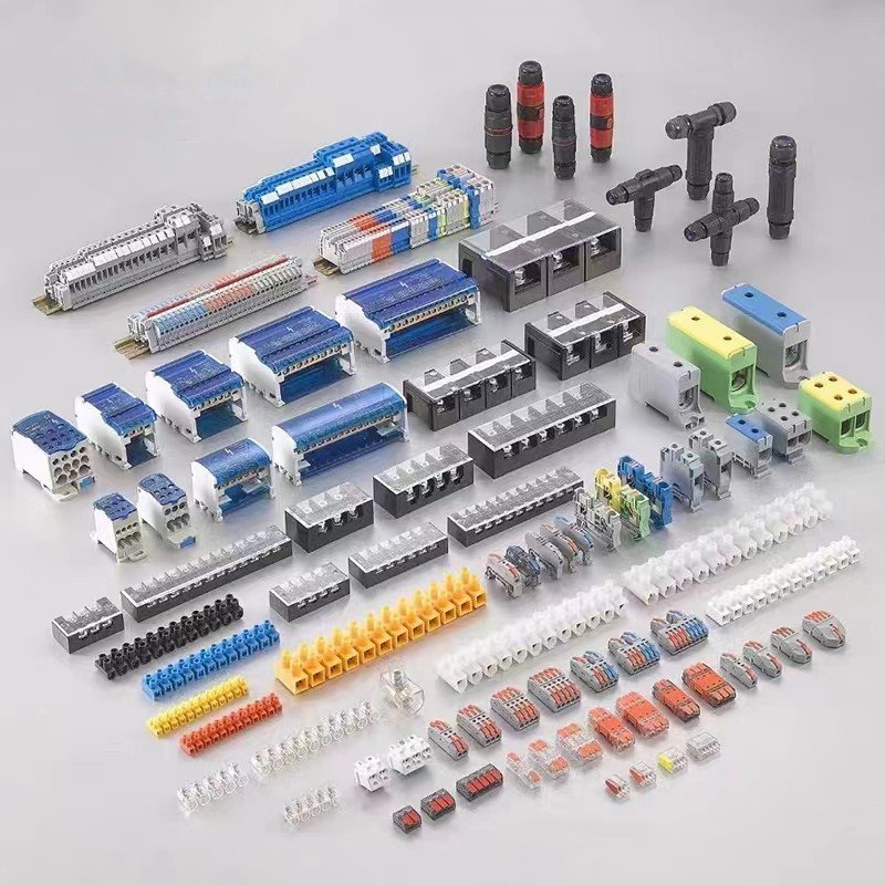 UK Series Din Rail mounted Terminals Screw Clamp Block UK-2.5B Wire Connector Terminals