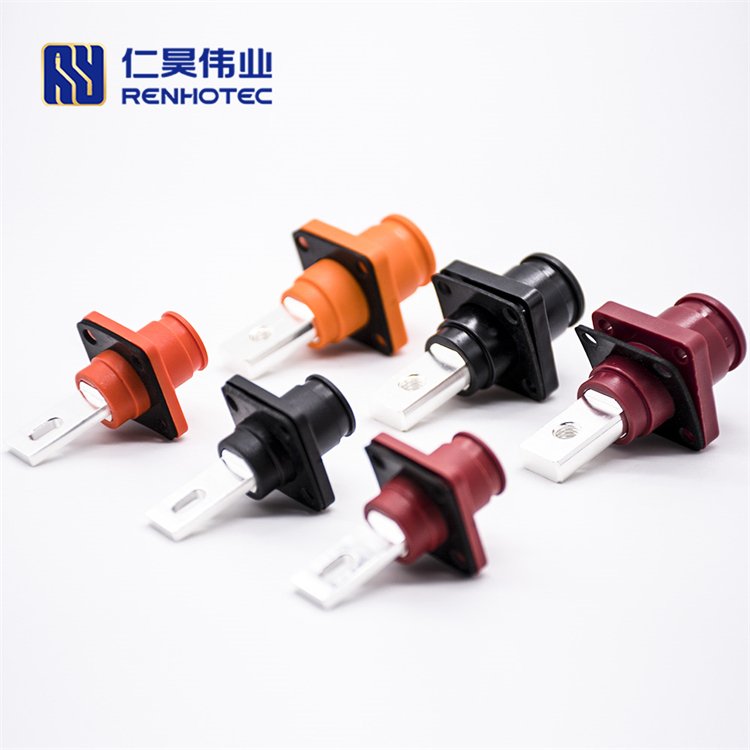 Plastic Waterproof ALL Series 60-350A Battery Storage Connector Quick Bayonet Right Angled High Current Energy Terminal Socket