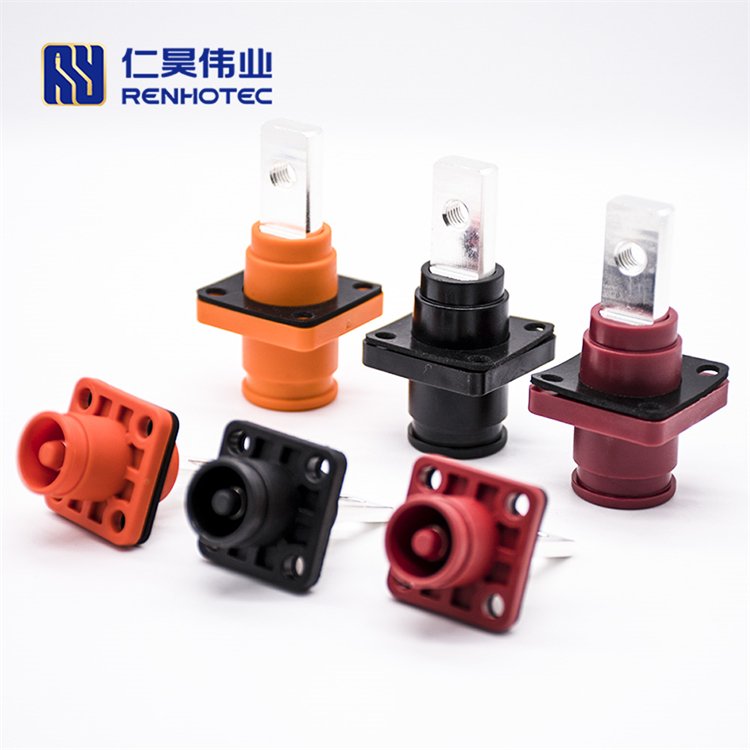 Plastic Waterproof ALL Series 60-350A Battery Storage Connector Quick Bayonet Right Angled High Current Energy Terminal Socket