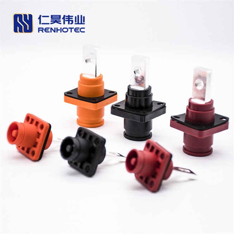 Plastic Waterproof ALL Series 60-350A Battery Storage Connector Quick Bayonet Right Angled High Current Energy Terminal Socket