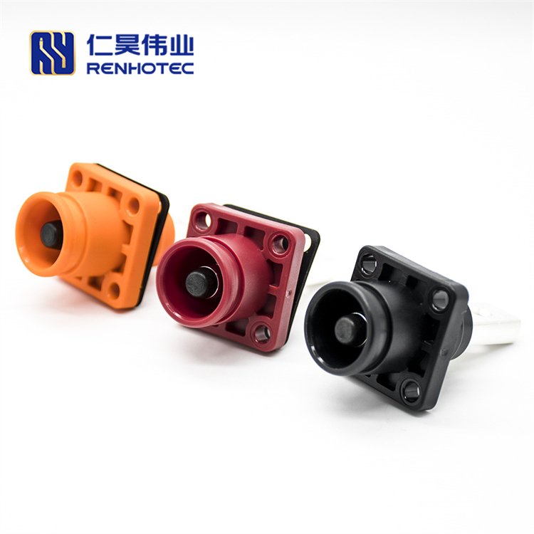 Plastic Waterproof ALL Series 60-350A Battery Storage Connector Quick Bayonet Right Angled High Current Energy Terminal Socket