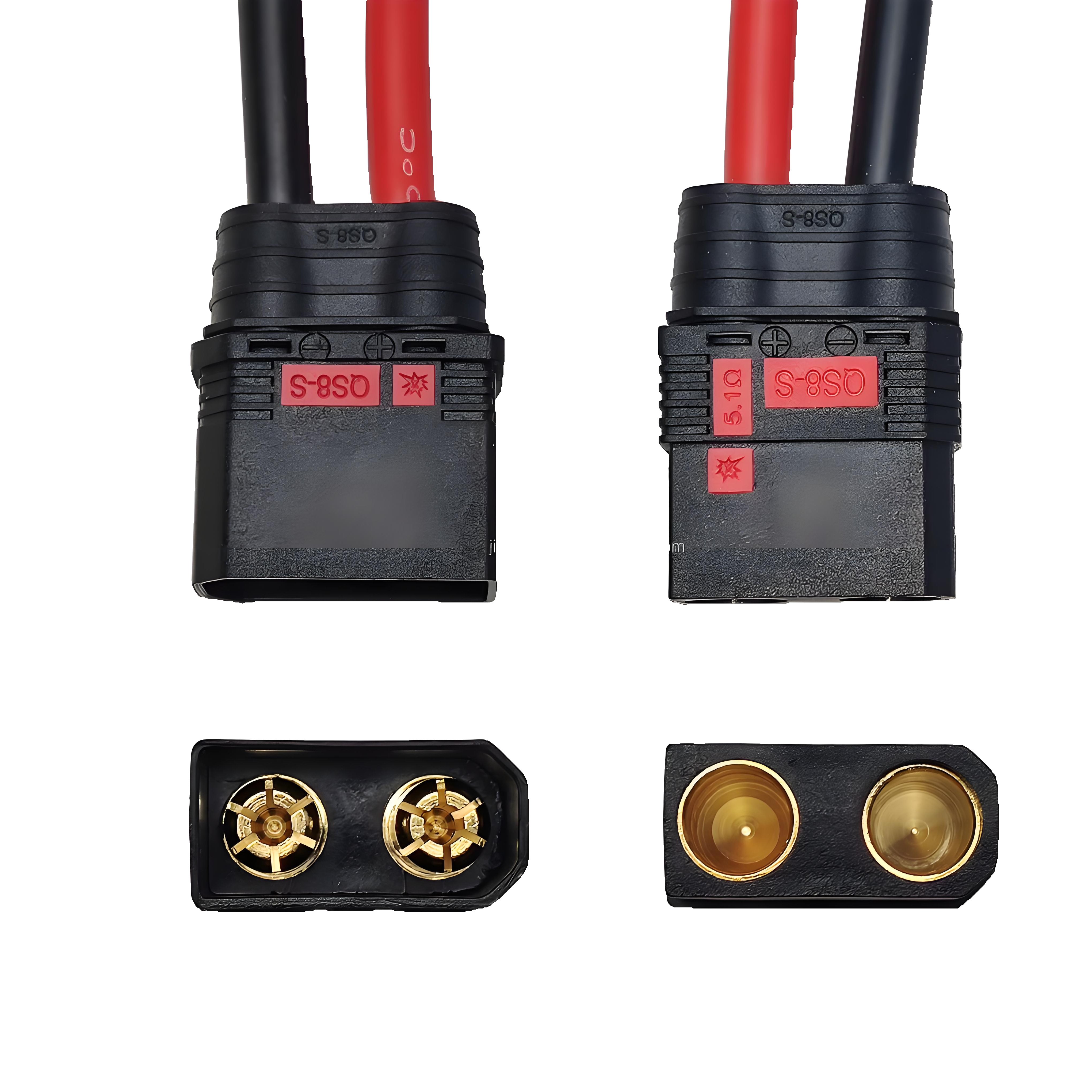 Qs8 Connector Kit,Qs8 Connector Male And Female Kit Rc Battery Esc Connector Plug For Remote Control Qs8