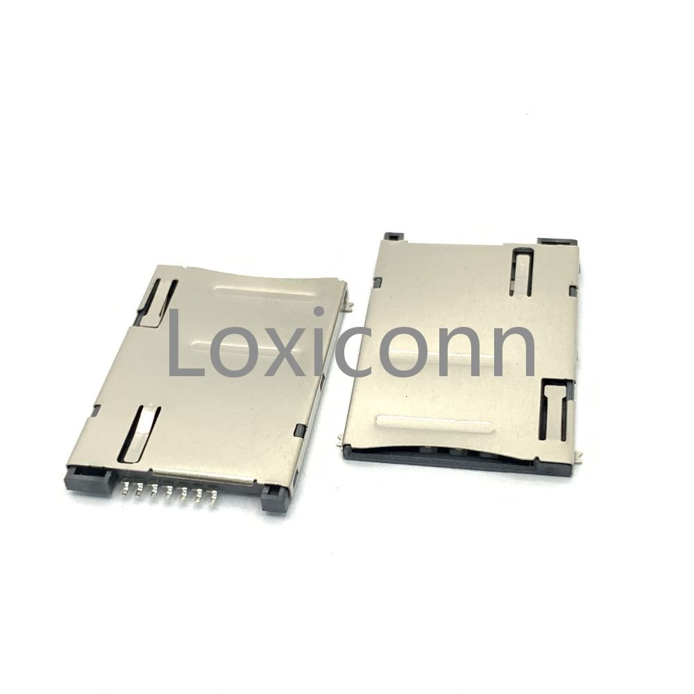 High quality sim big card adapter sim card socket push push 7pin sim card connector